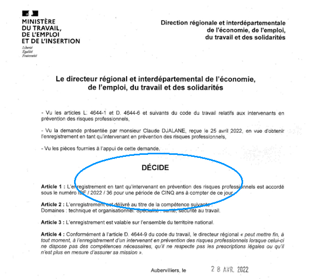 You are currently viewing Claude DJALANE, dirigeant de AMO SOLUTIONS est enregistré comme IPRP externe auprès de la Drieets en avril 2022 ( n° IDF/2022/36 )